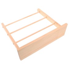 Multi Tiered Wooden Ribbon Rack Ribbon Organizer Basket for Craft Room