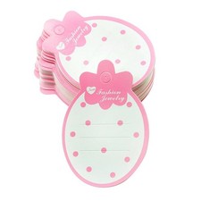 50 Pieces Strawberry Hairpin Card Paper Kids Jewelry Display