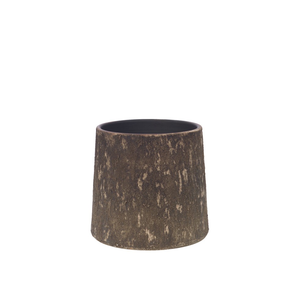 Cache-pot Mars en terre cuite respirante de 35 cm pour drainage optimal