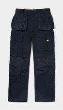 Caterpillar CAT MEN'S TRADEMARK WORK PANTS Black Cargo Tool Belt 36x30 36x28.5