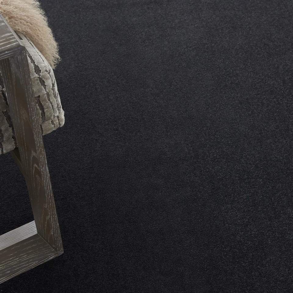 Alfombra 8X10 Negra Rectangular Exterior Pila Baja Fácil Cuidado Interior Exterior Comodidad Foto 2 de 4