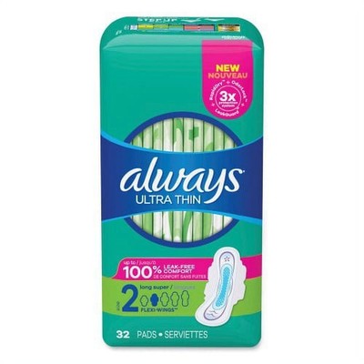 Procter & Gamble 97020CT Fempads,alwys Ult,sz 2 Lng,32c