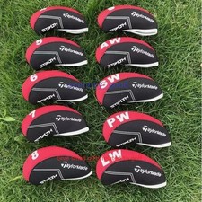New 10pcs Red Neoprene Golf Club Iron Head Covers 4-9 PW-LW FOR TLM golf Iron