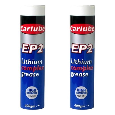 Carlube YLC400 EP2 Lithium Komplex Fett Kartusche Hochtemperatur 400g x2