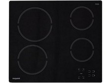 Image of 313) HOTPOINT HR 651 C H 58 cm Electric Ceramic Hob - Black