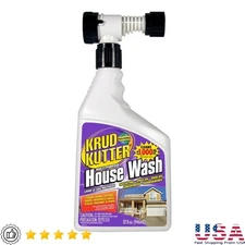 Multi-Purpose Outdoor Cleaner Stain Remover Siding Roofs Decks New