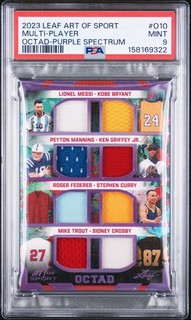 2023 LEAF ART OF SPORT OCTAD PURPLE SPECTRUM #O10 MULTIPLAYER 3/5 PSA 9