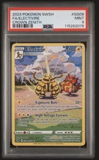 2023 POKEMON SWORD & SHIELD CROWN ZENITH #GG08 FULL ART/ELECTIVIRE PSA 9