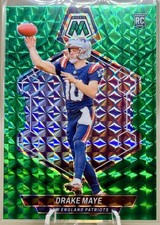 Drake Maye ROOKIE GREEN PRIZM REFRACTOR INVESTMENT CARD PATRIOTS MINT