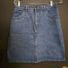 VINTAGE 90s Georges Marciano for Guess Denim Mini Skirt Size 32 Made in USA