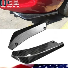 For BMW F30 F31 F32 F33 F22 Carbon Fiber Rear Bumper Splitter Diffuser Canards *