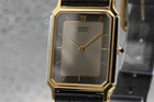 [Near MINT] 1985 Vintage SEIKO Dolce 9520-5140 Black Dial Men Quartz Watch JAPAN