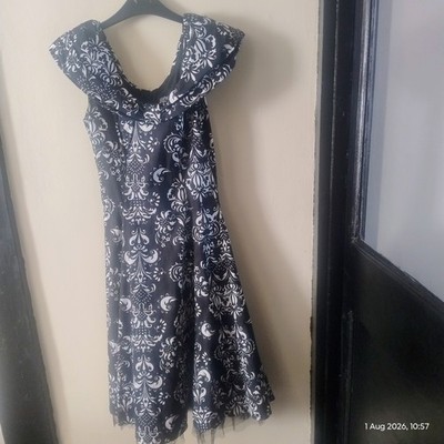 midi black tie dress Matteau Back White and black tuxedo May Bank Holiday Sale 25 Size:D78*H15CM