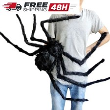 Halloween Giant Plush Spider Decoration Haunted House Party Prop