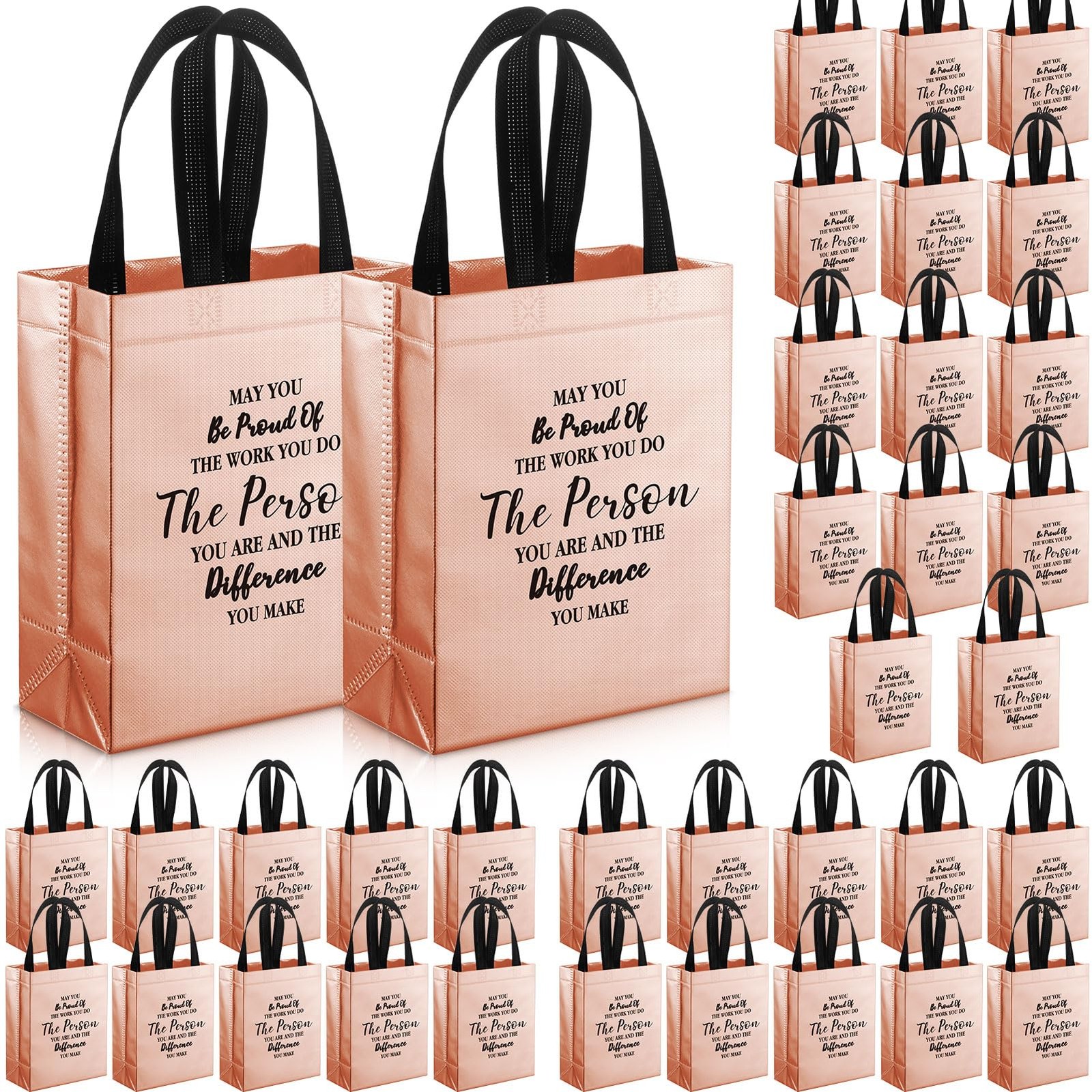 36 Pcs Thank You Reusable Gift Bags Employee Appreciation Gift Bags May You B...