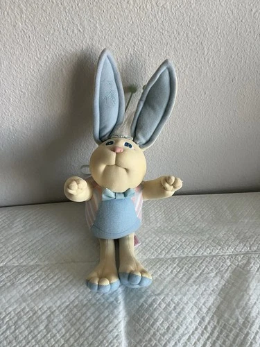 Vintage Blue Bunny Bee Cabbage Patch Kids 1986 Xavier Roberts Original Tags 13"