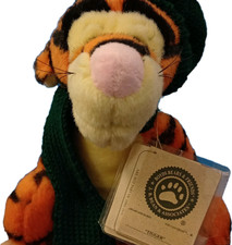Boyds Bears Friends Tigger Plush Small Disney Winnie the Pooh Green Scarf Hat