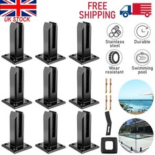 Stainless Steel Frameless Floor Spigot Glass Clamp 10mm-12mm Balustrade 1-10x