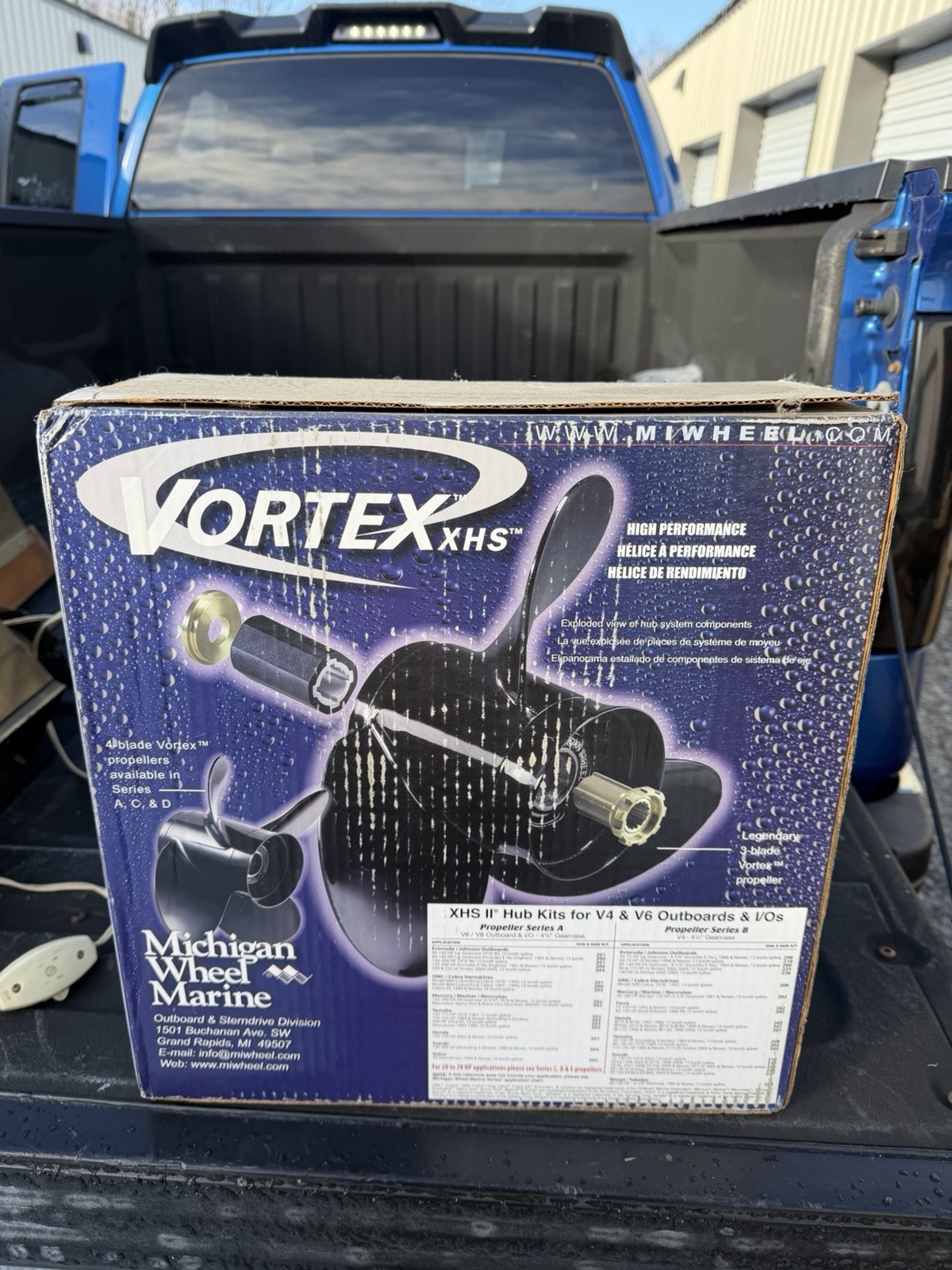 VORTEX 3 BLADE PROPELLER SERIES B 13 X 19 Pitch for V4 Boat Engines ...