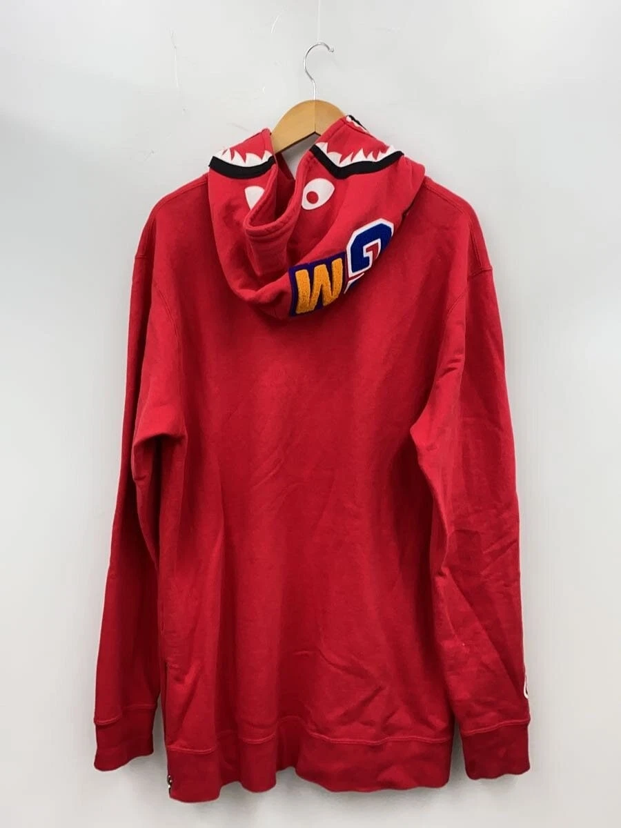 A BATHING APE (BAPE) Felpa con cappuccio A BATHING APE XL cotone ROSSO 001PPD301001X