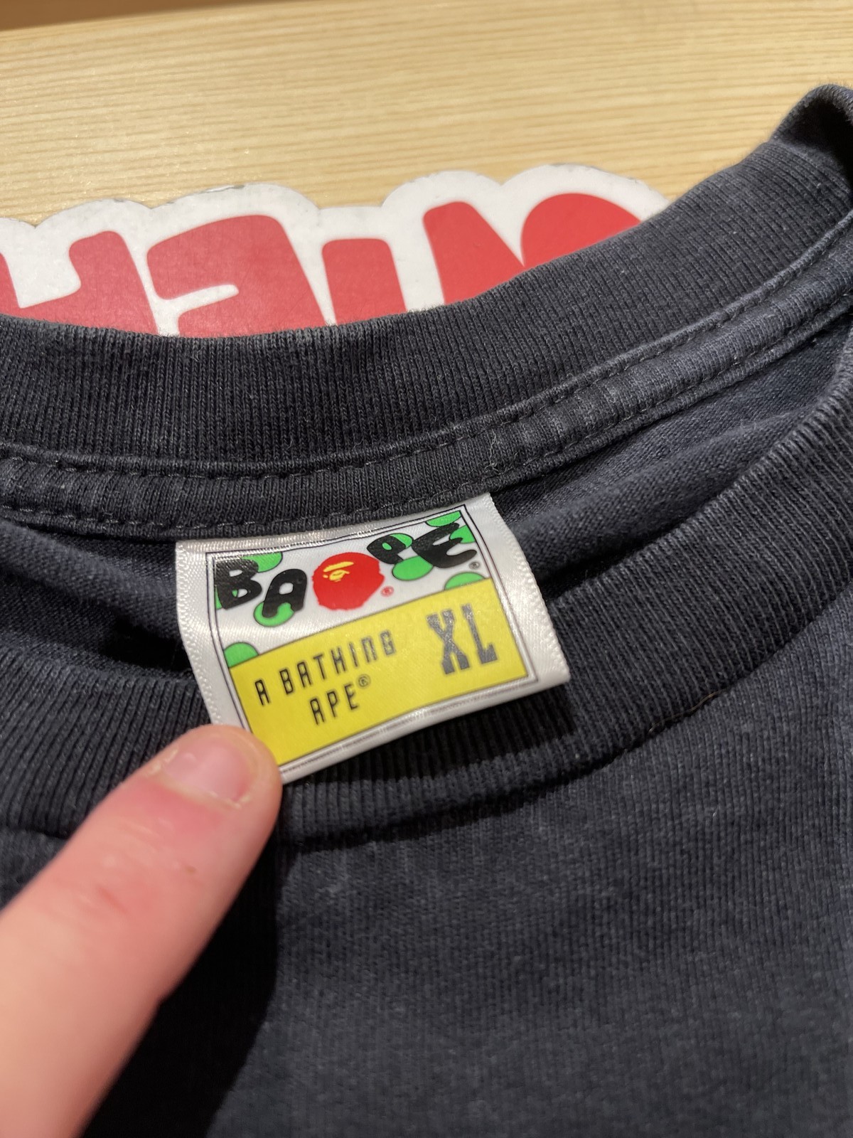 Size XL - A BATHING APE BABY MILO Navy Tee Sz XL Milo Pre-Owned thumbnail 5