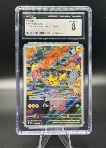 Pikachu - S&V: 151 - #173/165 - CGC 8 NM/MINT