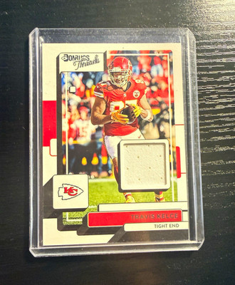 2022 Donruss Threads Travis Kelce Chiefs Relic READ DESCRIPTION