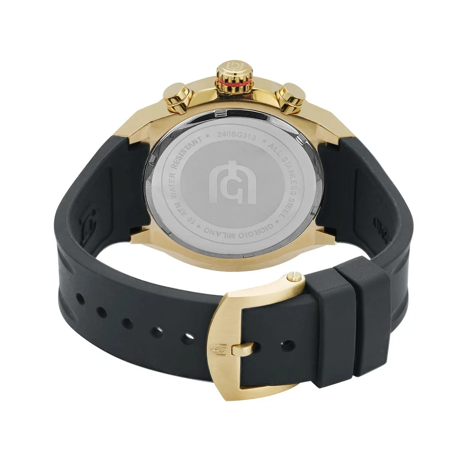 Reloj Hombre Giorgio Milano MAXIMUS, Cronógrafo Dorado, Resistencia al Agua 10 ATM Foto 4 de 4