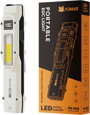 1500 Lumens EDC Flashlight Tactical Flashlight with COB Work Light,Flat Flashlig
