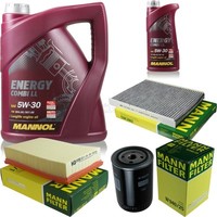 MANN-FILTER Inspektionspaket 6L Mannol Energy Combi Ll 5W-30 FüR Vw Polo