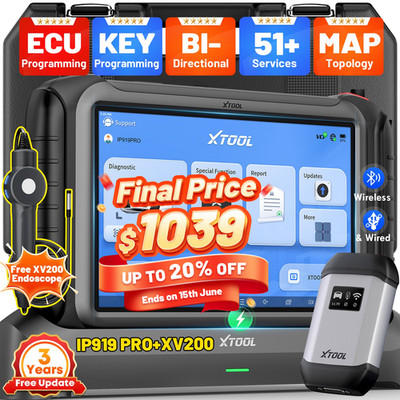 2026 XTOOL IP919 PRO Auto TOP Scanner ECU Program Key Programmer Diagnostic Tool
