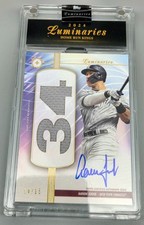 2024 Topps Luminaries Home Run Kings Autograph Patches Aaron Judge On-Card /15