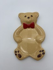 Ames By Pfaltzgraff Ceramic Teddy Bear Spoon Rest- USA
