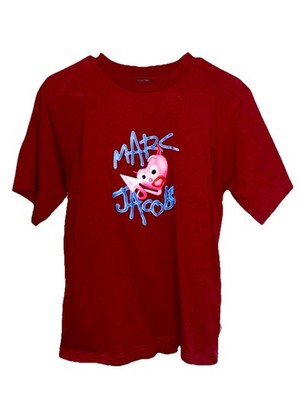 Heaven By Marc Jacobs DEVIL HEART Shirt Y2K Red Size Medium Tee