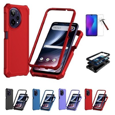 For Cricket Icon Plus (2026) / AT&T Verge 2, Full Body TPU Cover Case + TG