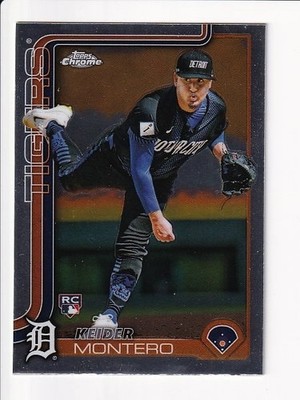 2025 Topps Chrome Keider Montero   Detroit Tigers RC #7