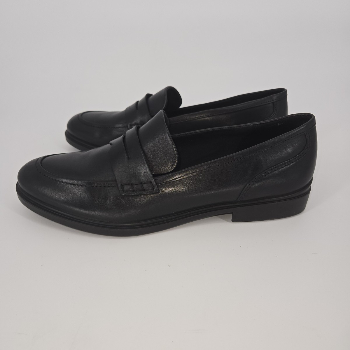 Ecco Queenstown Black Penny Loafer Slip On Dress Shoes EU 44 Men\'s 10 -‎ 10.5 US Ecco Queenstown Black Penny Loafer Slip On Dress Shoes EU 44  main image 4