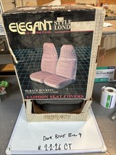 Elegant Gray Seat Covers 222h Split  Seat Covers Vintage Nos Incomplete