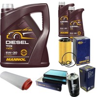 SCT Inspektionspaket 7L Mannol Diesel TDI 5W-30 FüR BMW 5Er E39 520D