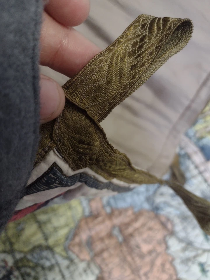 Tapiz acolchado vintage del mapa del mundo de Visscher publicado en 1650 41x35 Foto 4 de 4