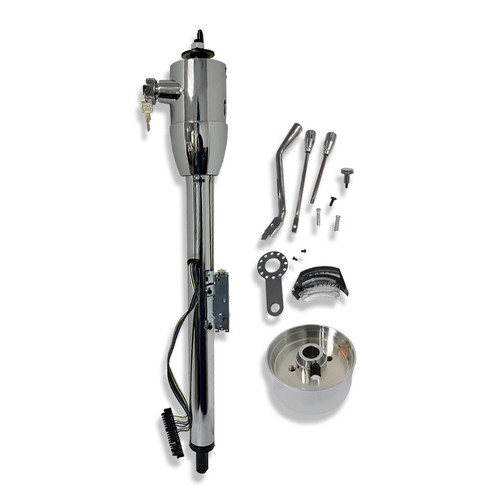 Columna de dirección automática inclinable cromada GM 30" con indicador de cambio y llave y adaptador - Imagen 4 de 10