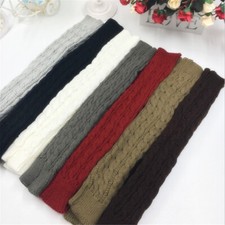 Soft Warmer Elbow Mittens Solid Color Crochet Arm Warmers Fashion Casual 1Pair -
