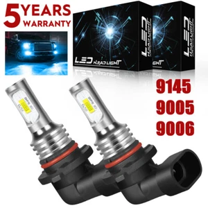 2x 9005/HB3 LED Kit phare Ampoules Combo 8000K Élevé BEAM Super Bright ICE BLUE
