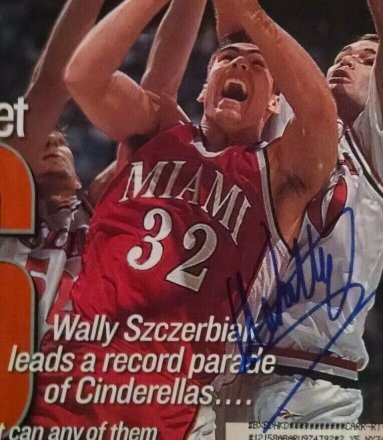 Wally Szczerbiak hand signed Miami (Ohio) 3/22/99 Sports