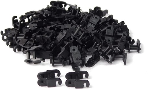 ☀️AUTHENTIC LEGO New Black Technic Link Chain Link 100x Pieces tank track tread - Picture 1 of 2