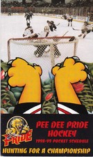 1998-99 PEE DEE PRIDE HOCKEY ECHL POCKET SCHEDULE