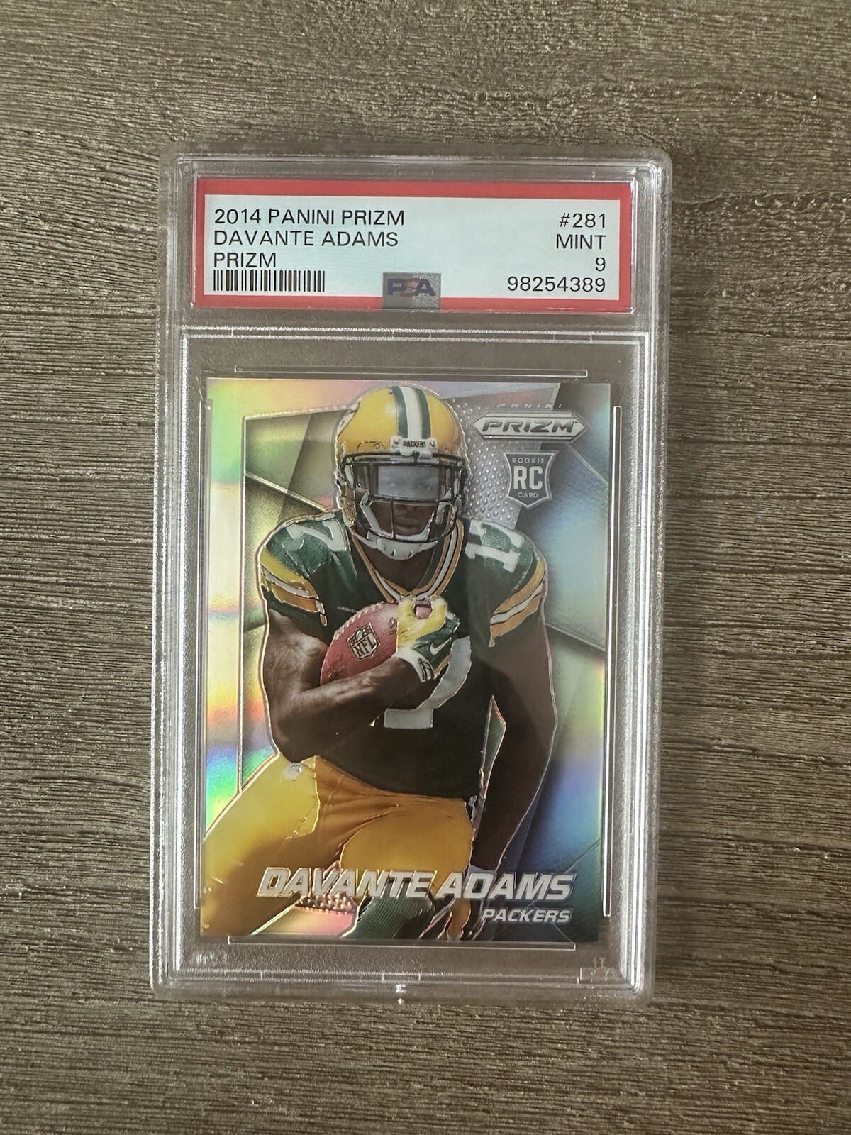 Davante Adams 2014 Panini Prizm #281 Silver Prizm RC Rookie PSA 9 MINT LOW POP