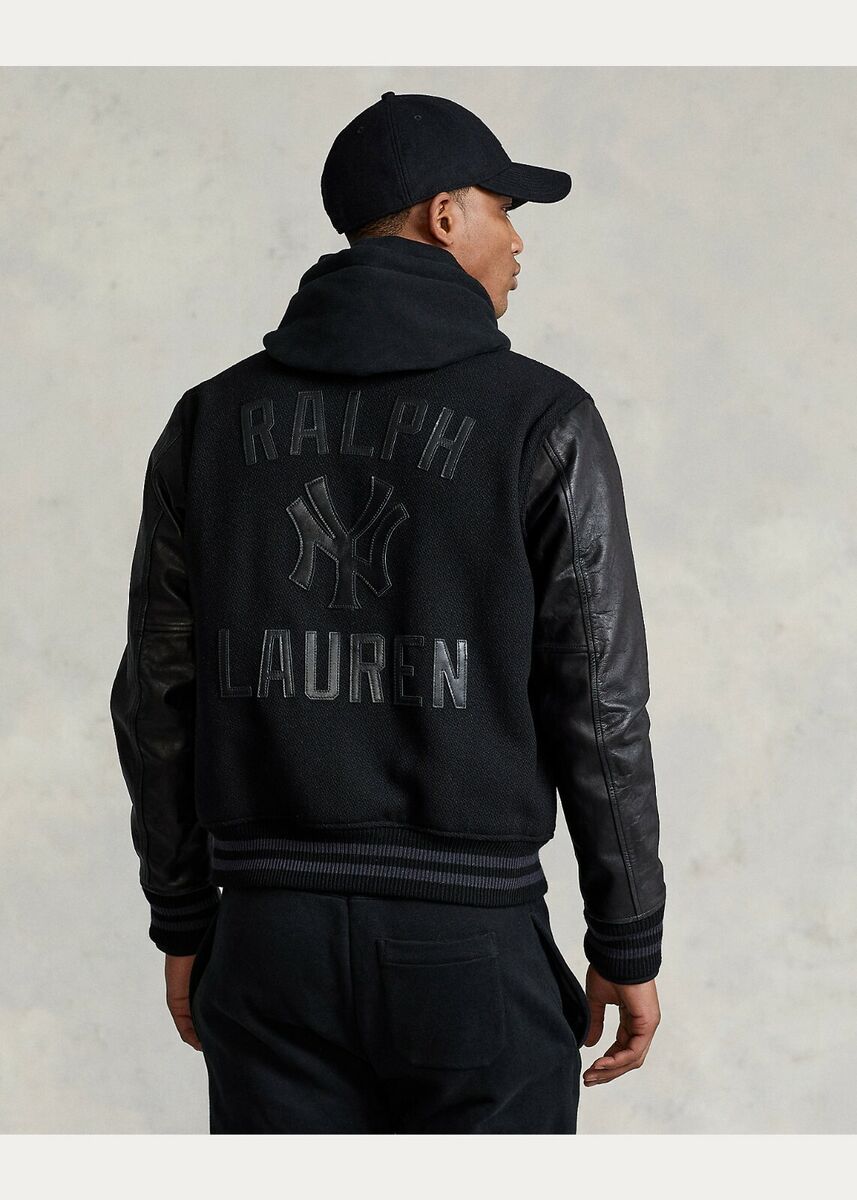 Polo Ralph Lauren NY Yankees MLB Black Ltd Ed Leather Polo Ralph Lauren NY Yankees MLB Black Ltd Ed Leather