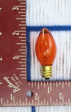 NEW 7w TWINKLe Orange AMBER blinking C7 CHRISTMAS LIGHT bulb EXTRAs SHIP for 7
