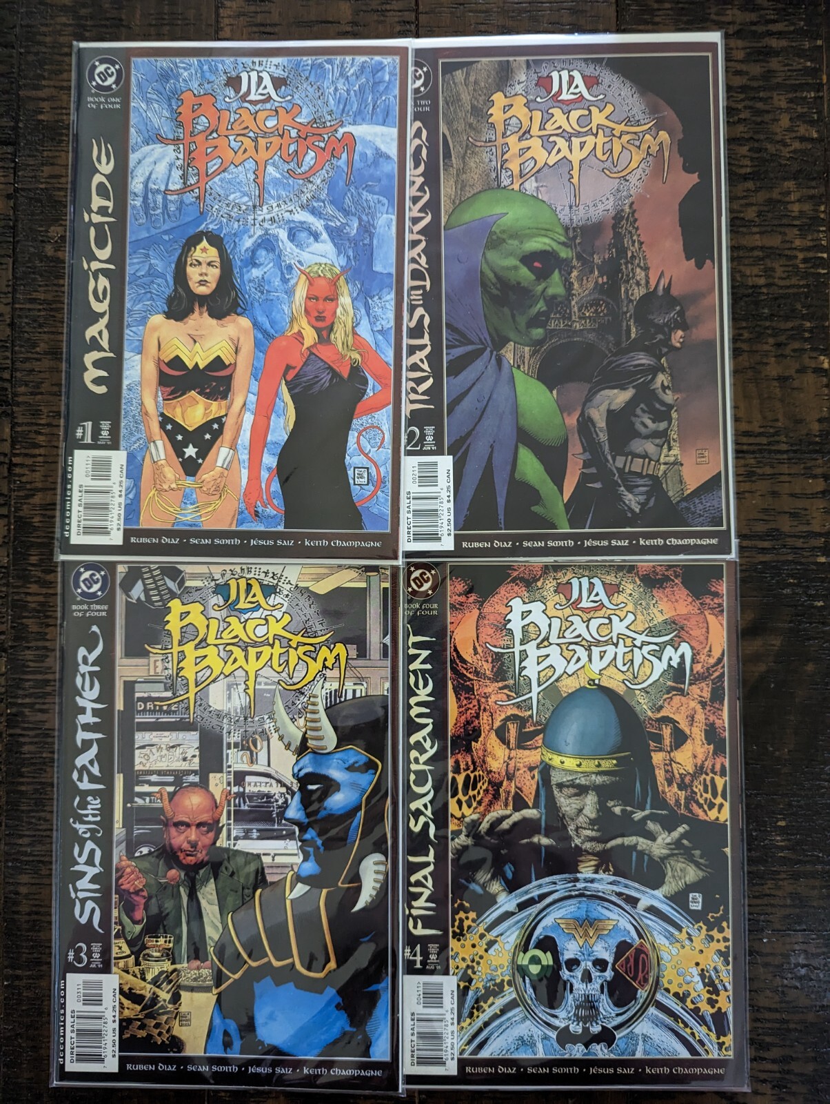 JLA Black Baptism #1-4 Complete Series (2001) DC Comics